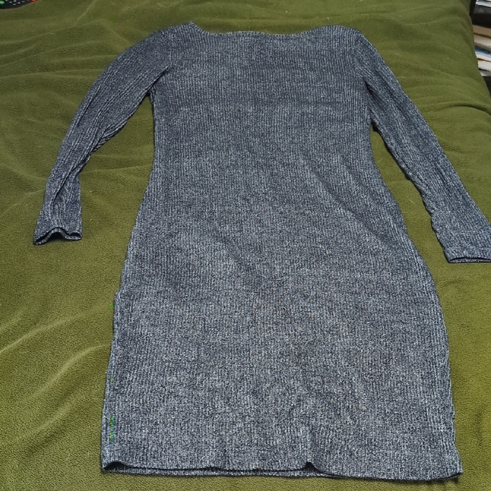 Rib Knit Long Sleeve Dress